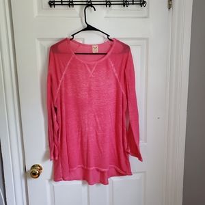 Distressed Pink Active shirt